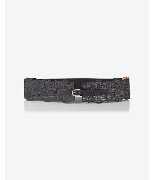 Express Womens Scalloped Stretch Back Belt