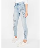 Express Womens Super High Waisted Beaded Stretch Ankle Jean