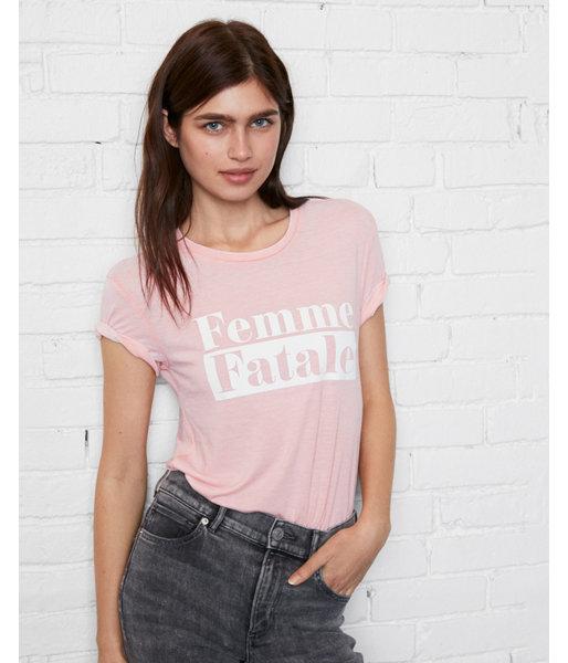 Express Womens Express One Eleven Femme Fatale Graphic Tee