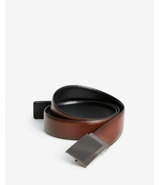 Express Mens Diagonal Plaque Reversible Belt