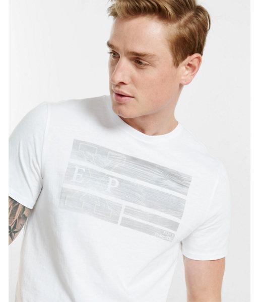 Express Mens Exp Textured Bars Graphic T-shirt