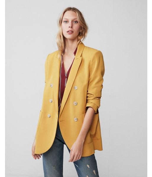 Express Womens Double Breasted Blazer