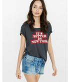 Express Womens Express One Eleven Better In Ny Graphic Boxy Tee