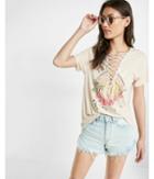 Express Tanlines And Tequila Lace-up Graphic Tee