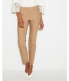 Express Womens Petite Mid Rise Scalloped Ankle Pant