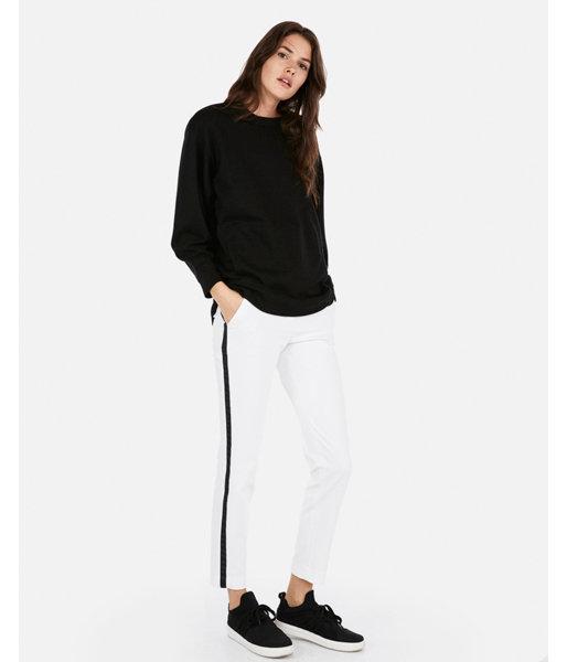 Express Womens Express Womens Express One Eleven Oversized Fleece Crew Neck
