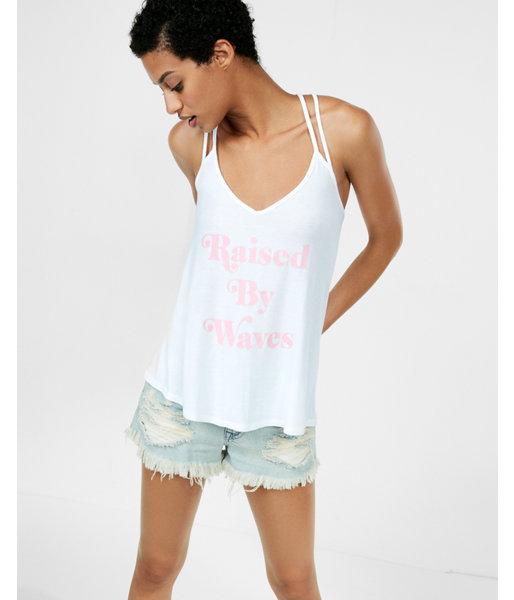 Express Raised By Waves Strappy Back Tank