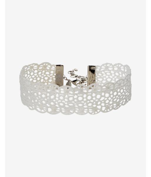 Express Womens Eyelet Choker Necklace
