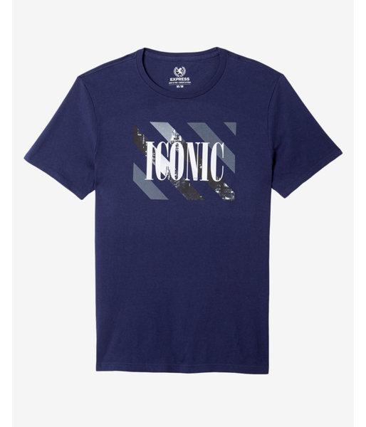 Express Iconic Crew Neck Graphic Tee
