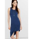 Express Women's Tanks Striped Twisted Hem Tank Dress