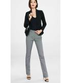 Express Women's Dress Pants Jacquard Micro Print Slim Leg Editor Pant