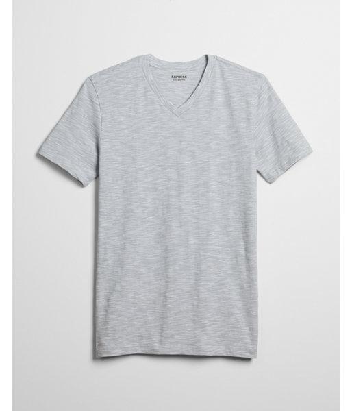 Express Mens Space Dyed Flex Stretch V-neck Tee