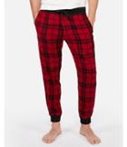 Express Mens Exp Weekend Brushed Plaid Flannel Jogger Pant