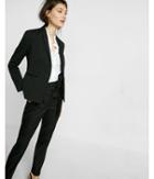 Express Black 24 Inch Shawl Collar One Button Jacket
