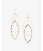 Express Faceted Double Oval Drop Earrings