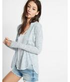 Express Marled Rounded Hem Cover-up