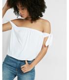 Express Womens Express One Eleven Off The Shoulder Abbreviated Tee