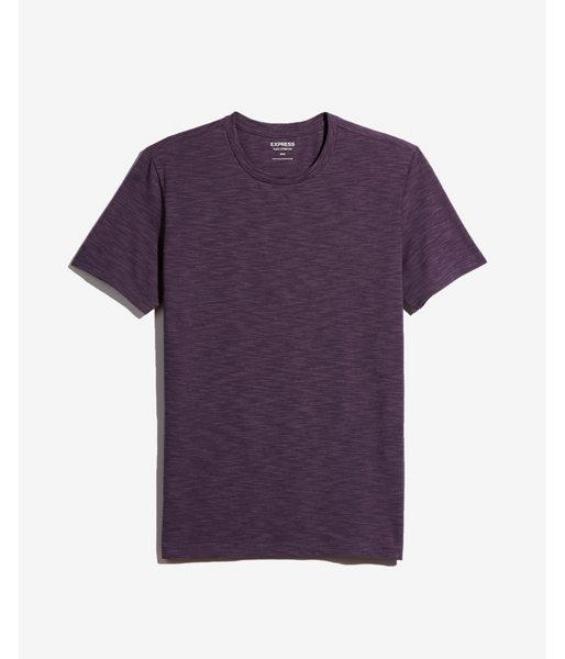 Express Mens Slim Stretch Slub Crew Neck Tee