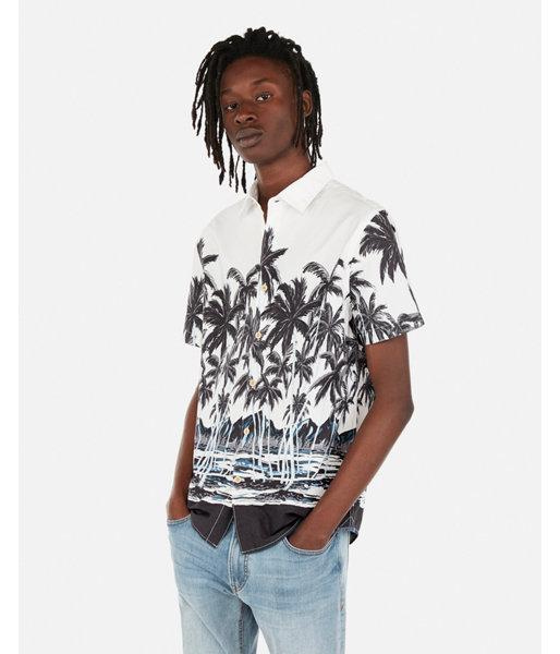 Express Mens Slim Island Print Short