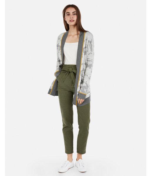 Express Womens Camo Cardigan
