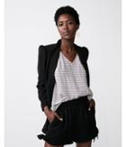 Express Womens Striped V-neck Gramercy Tee