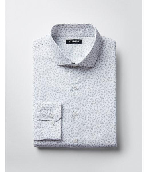 Express Mens Slim Small Floral Dress