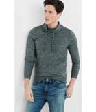 Express Men's Sweaters & Cardigans Marled Funnel Neck Side Zipper