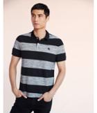 Express Mens Small Lion Space Dyed Stretch Pique Polo