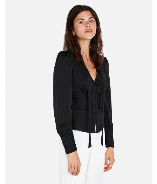 Express Womens Tie Neck Empire Waist