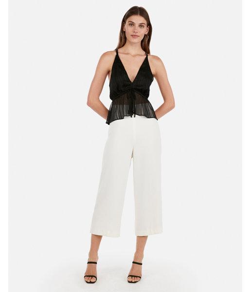 Express Womens Metallic Strappy Back Cami