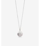 Express Womens Cubic Zirconia S Initial Disc Pendant Necklace