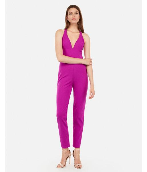 Express Womens T-back Plunge Jumpsuit