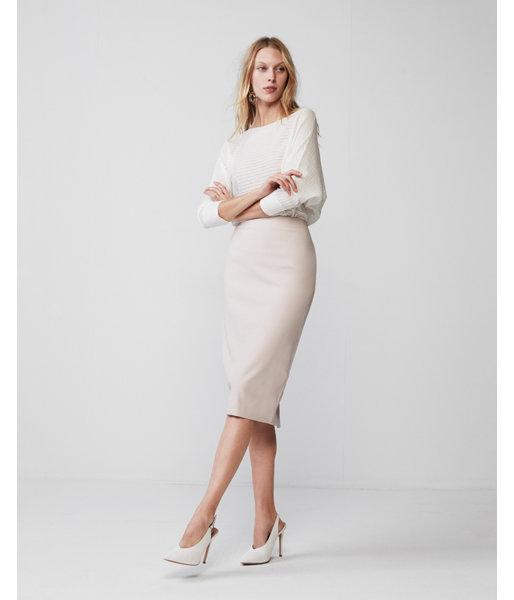 Express Womens High Waisted Longer Length Stretch Pencil