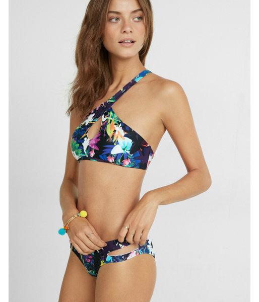 Express Womens Floral One Shoulder Bikini