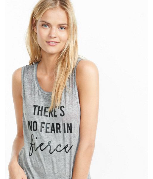 Express Womens Exp Core Fierce Burnout Tank