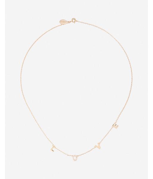 Express Womens Love Letter Charm Collar Necklace