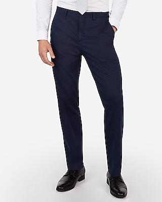 Express Mens Express Mens Classic Navy Cotton Blend Performance Stretch
