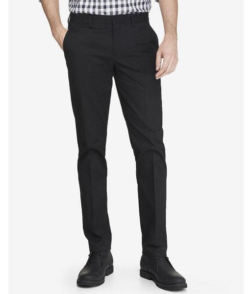 Express Skinny Innovator Black Cotton Dress Pant
