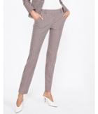 Express Womens Mid Rise Houndstooth Columnist Ankle Pant