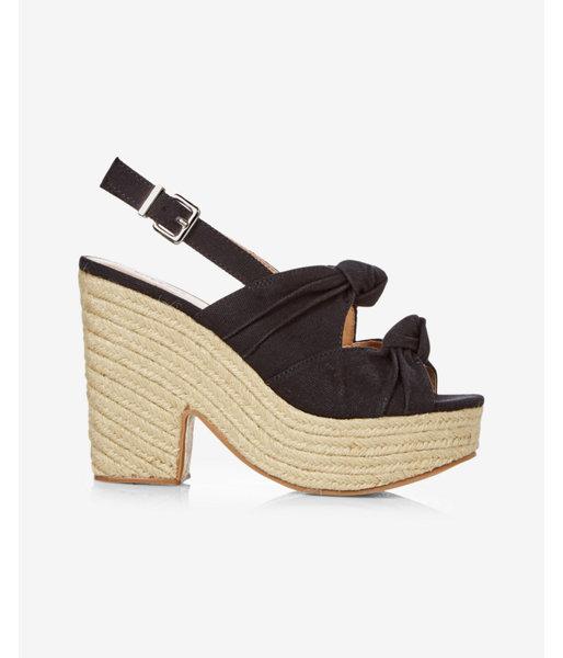 Express Womens Bow Espadrille Heeled
