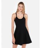 Express Womens Strappy Back Fit And Flare