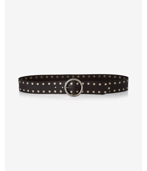 Express Leather Studded Circle Belt