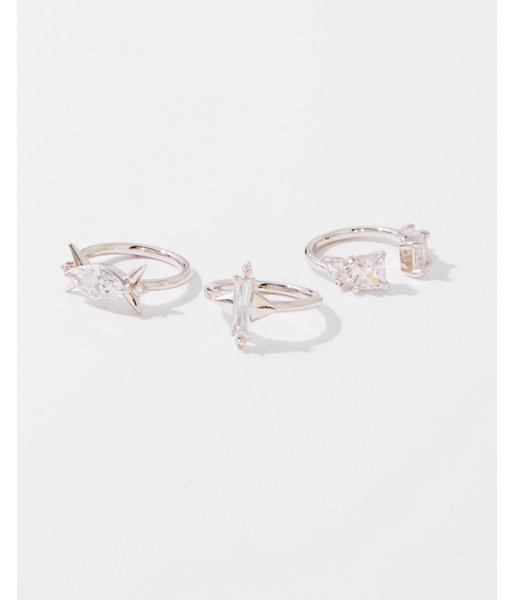 Express Womens Noir Ice Crystals Ring