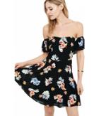 Express Women's Dresses Off The Shoulder Fit And Flare Dress