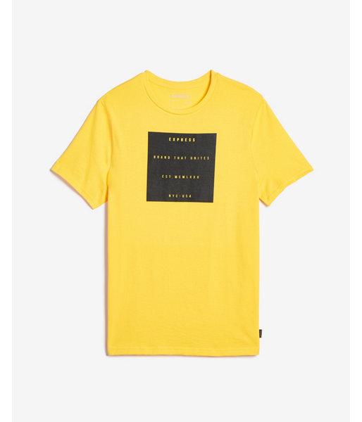 Express Mens Exp Nyc Short Sleeve Block Graphic Tee