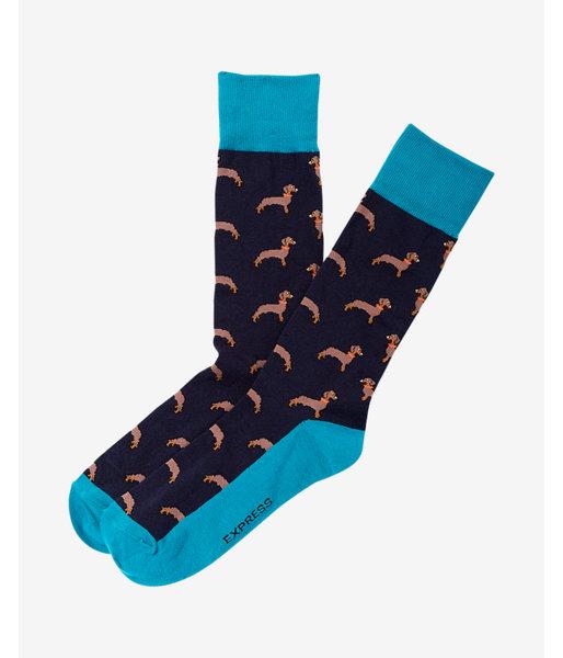 Express Dachshund Dog Print Dress