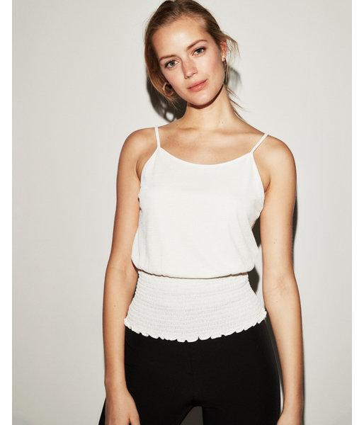 Express Womens Smocked Banded Hem Cami