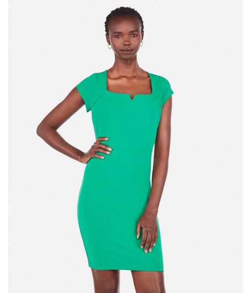 Express Womens Square Notch Neck  Dress