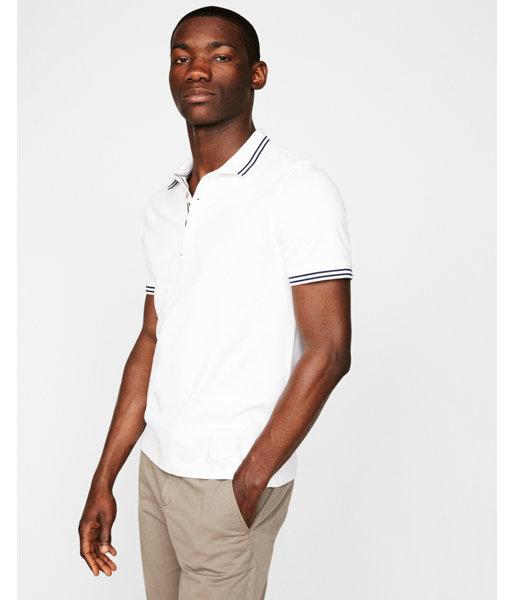 Express Mens Pique Tipped Polo