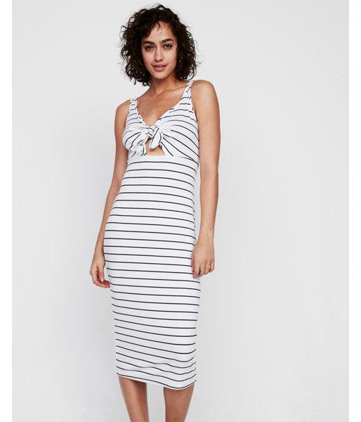 Express Womens Petite Ribbed Tie Front